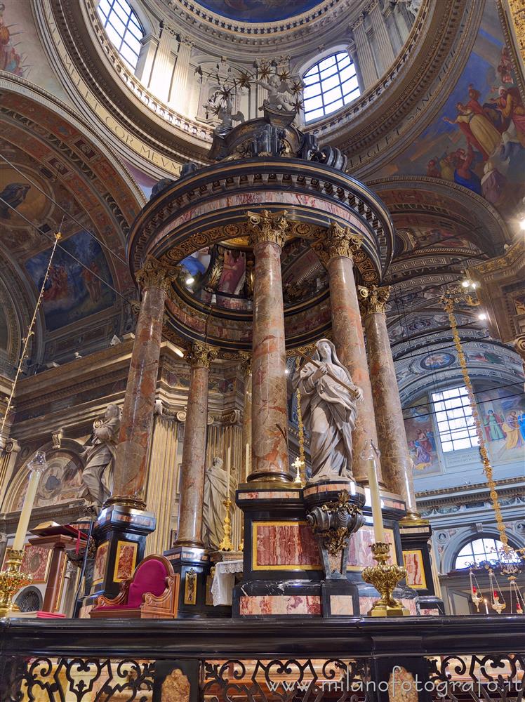 Caravaggio (Bergamo, Italy) - Aedicule above the main altar of the Sanctuary of Caravaggio